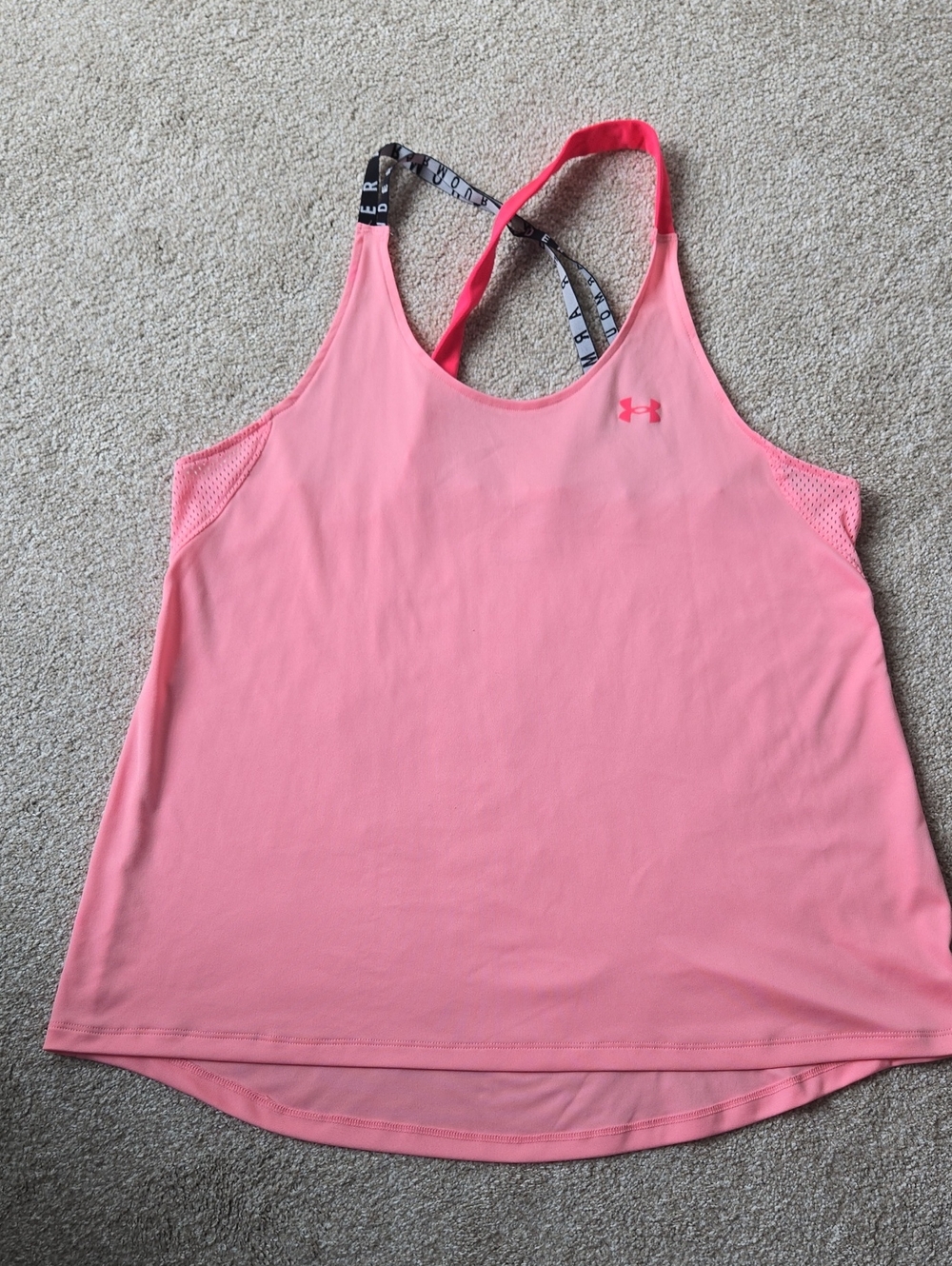 Under Armour Womens Pink Crossback Performance Tank